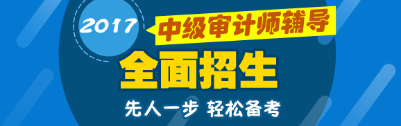 2017年中級審計(jì)師考試招生方案