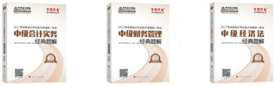 2017中級會計職稱備考寶典：《經(jīng)典題解》輔導(dǎo)書 先訂先得