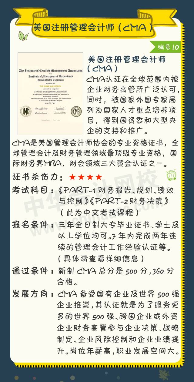 2018年會(huì)計(jì)人可考的證書大盤點(diǎn)！ACCA證書殺傷力六顆星