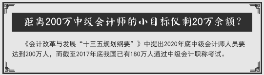 中級考生請聽題：聽說2018年中級會計職稱考試要卡通過率？