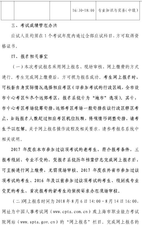 上海2018年經(jīng)濟師考試報名