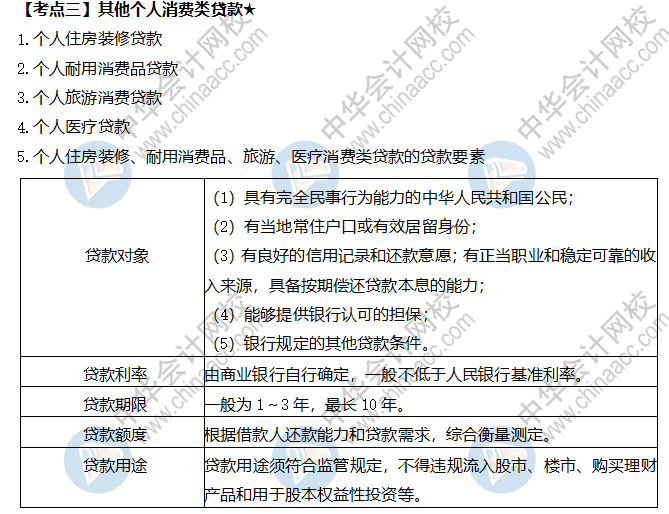 其他個(gè)人消費(fèi)類貸款