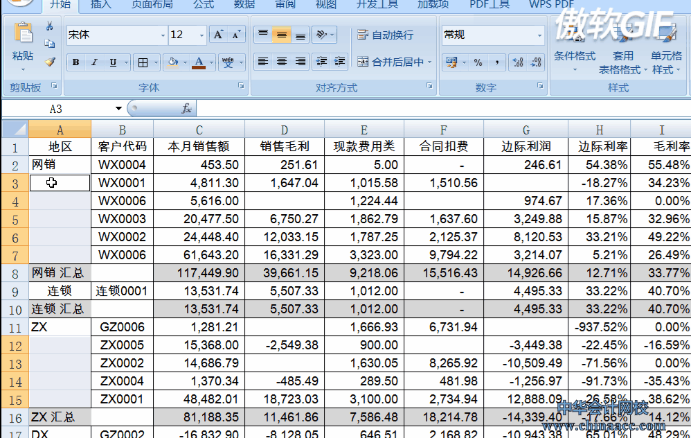 取消合并單元格并快速填充的操作你會嗎？