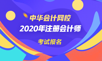 四川2020年注冊會計(jì)師考試報(bào)名時間