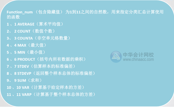 Excel中SUM和SUBTOTAL函數(shù)的區(qū)別是什么？