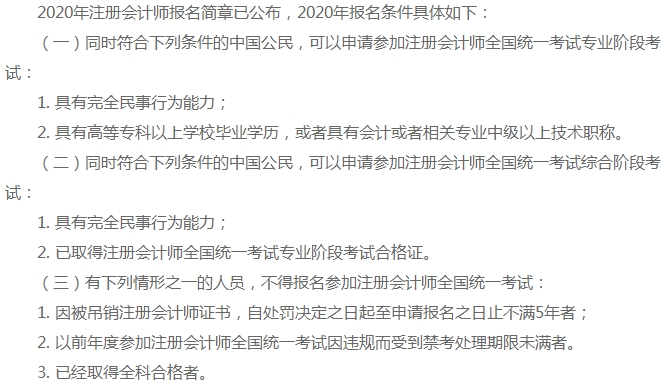 報名條件
