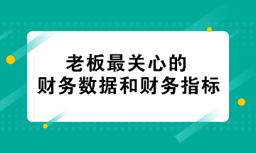 老板最關(guān)心的財務(wù)數(shù)據(jù)和財務(wù)指標(biāo) 會計必知！