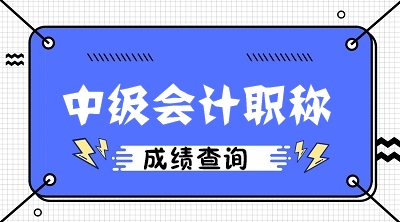 2020年會計中級考試成績查詢 查分了嗎？