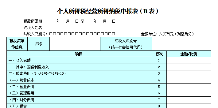 個人所得稅生產(chǎn)經(jīng)營所得匯繳進(jìn)行時！分不清A、B、C表的人看過來~