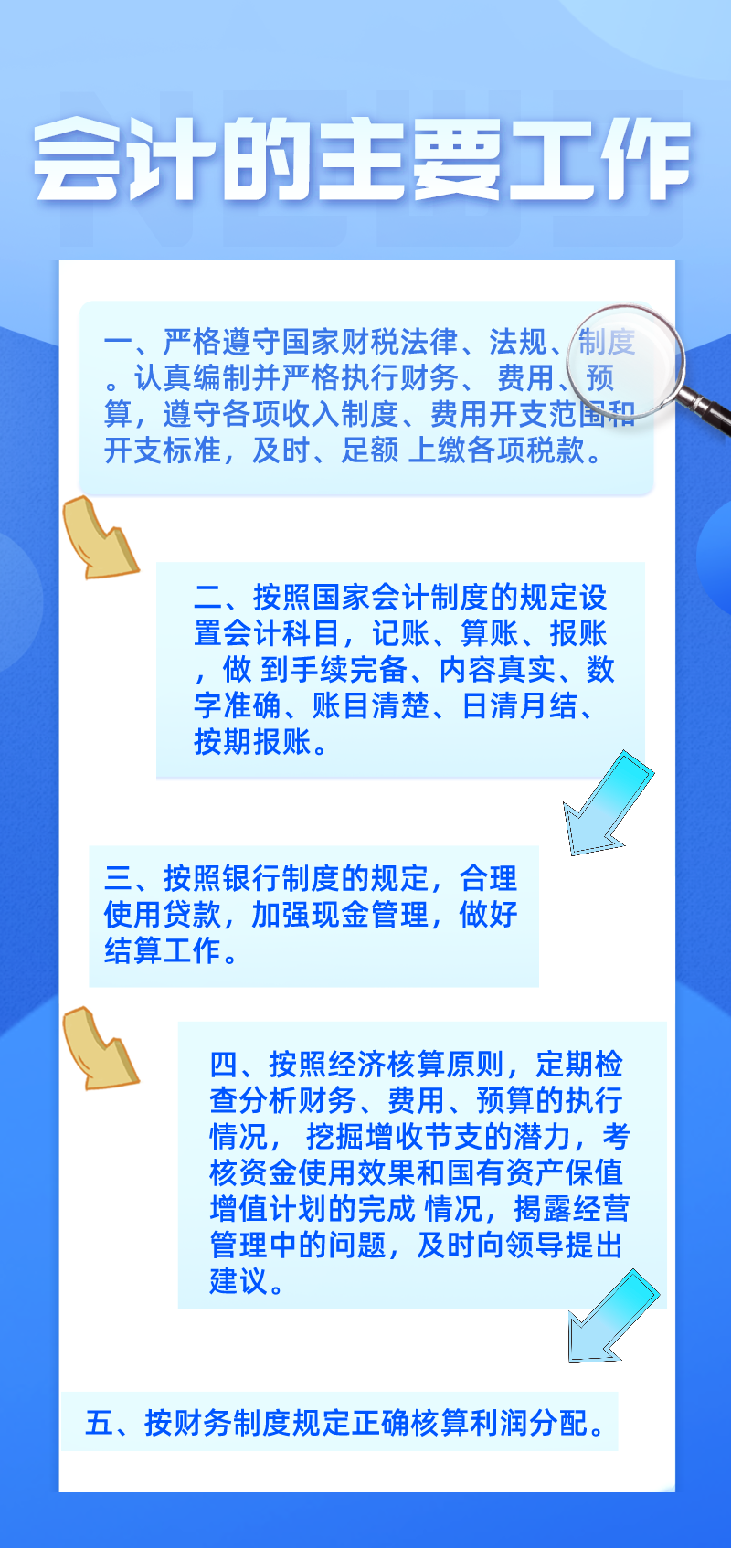 會計主要的工作都有哪些呢？你都知道嗎？