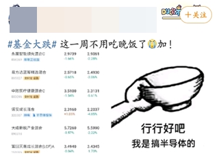 #基金大跌#買啥虧啥！今天的你“綠”了嗎？