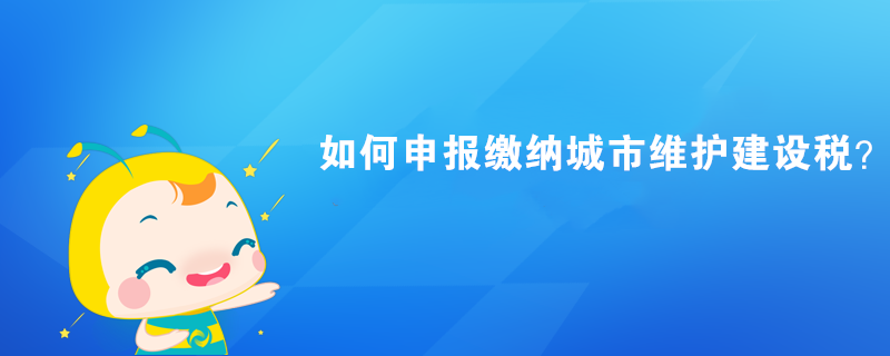 如何申報繳納城市維護建設(shè)稅？