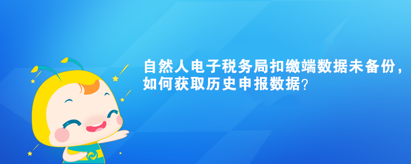 自然人電子稅務(wù)局扣繳端數(shù)據(jù)未備份，如何獲取歷史申報數(shù)據(jù)？