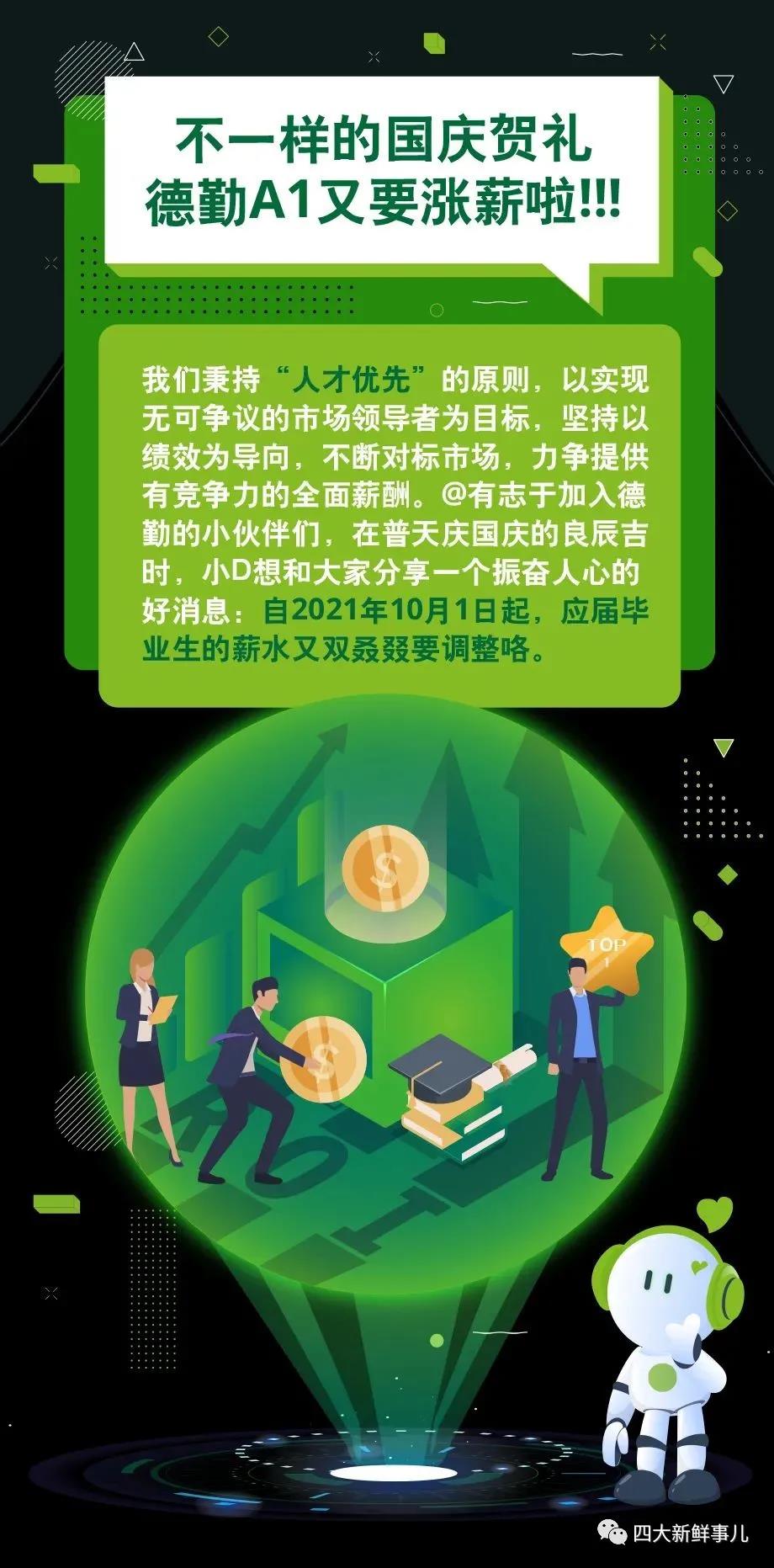 重磅！德勤官宣A1漲薪 畢馬威Qpay翻倍！