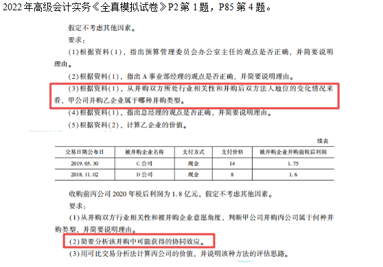 2022高會(huì)考試試題案例六難易度分析&書(shū)課涉及考點(diǎn)匯總報(bào)告