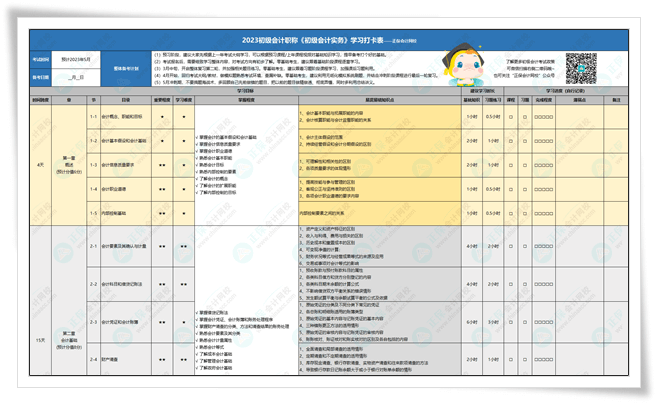 報考初會這樣學(xué)！初級er進(jìn)群領(lǐng)取2023學(xué)習(xí)打卡表 對照著備考！