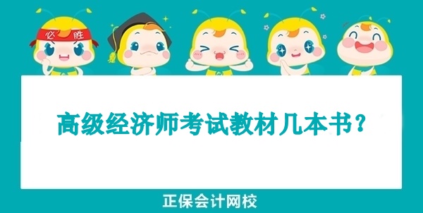 高級(jí)經(jīng)濟(jì)師考試教材幾本書？