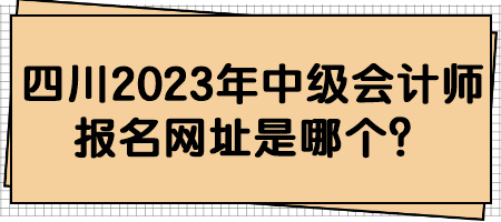 四川2023年中級會計師報名網(wǎng)址是哪個？