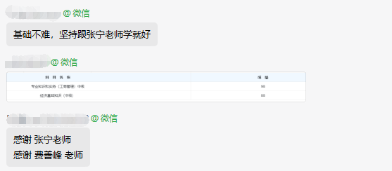 初中級(jí)經(jīng)濟(jì)師補(bǔ)考成績已公布 正保會(huì)計(jì)網(wǎng)校學(xué)習(xí)群里喜報(bào)不斷！