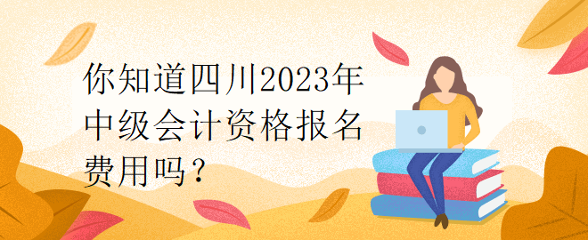 你知道四川2023年中級會計資格報名費用嗎？