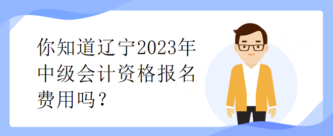 你知道遼寧2023年中級(jí)會(huì)計(jì)資格報(bào)名費(fèi)用嗎？