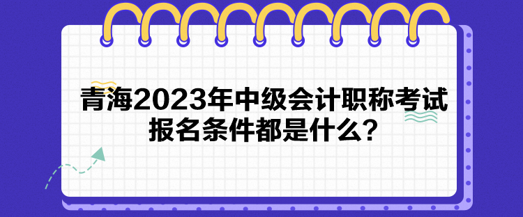 青海2023年中級會計職稱考試報名條件都是什么？