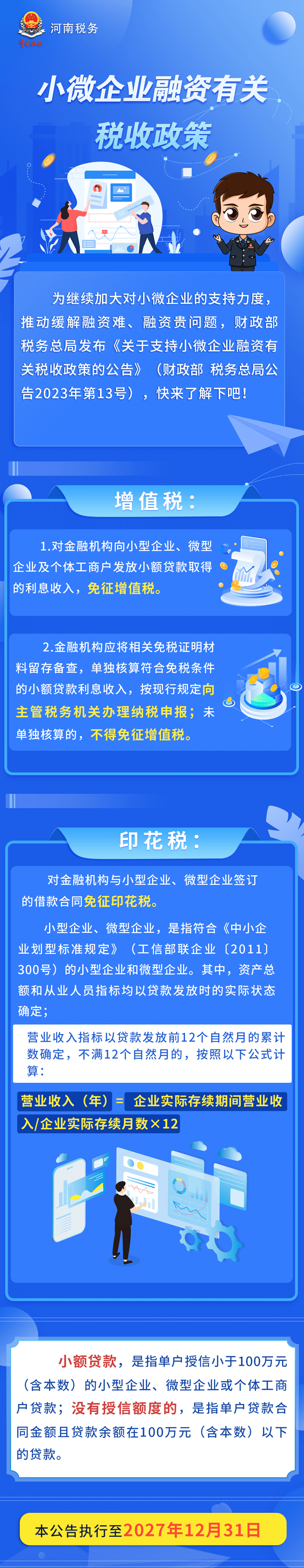 免增值稅！免印花稅！支持小微企業(yè)融資