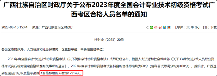 初級會計考試合格率堪憂 以廣西為例 考試合格率僅有22%左右??？