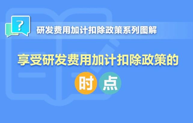 一組圖了解：享受研發(fā)費用加計扣除政策的時點