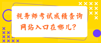 稅務(wù)師考試成績查詢網(wǎng)站入口在哪兒？