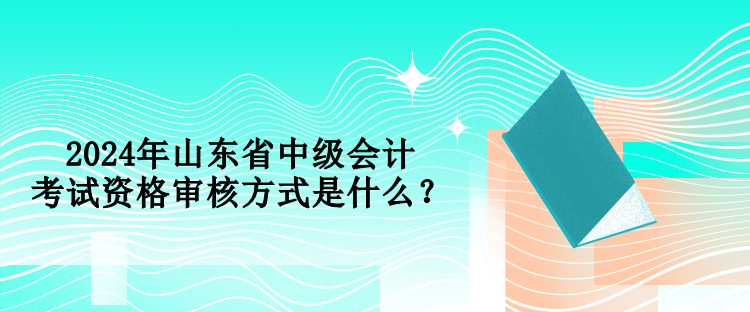 2024年山東省中級(jí)會(huì)計(jì)考試資格審核方式是什么？