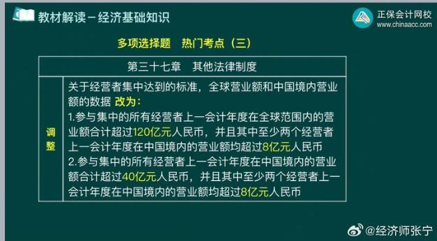 張寧老師圈劃中級經(jīng)濟基礎(chǔ)多選題熱門考點