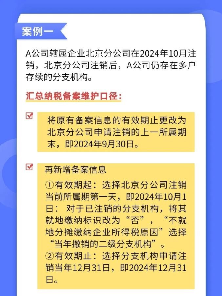 如何準(zhǔn)確維護(hù)企業(yè)所得稅匯總納稅備案信息？