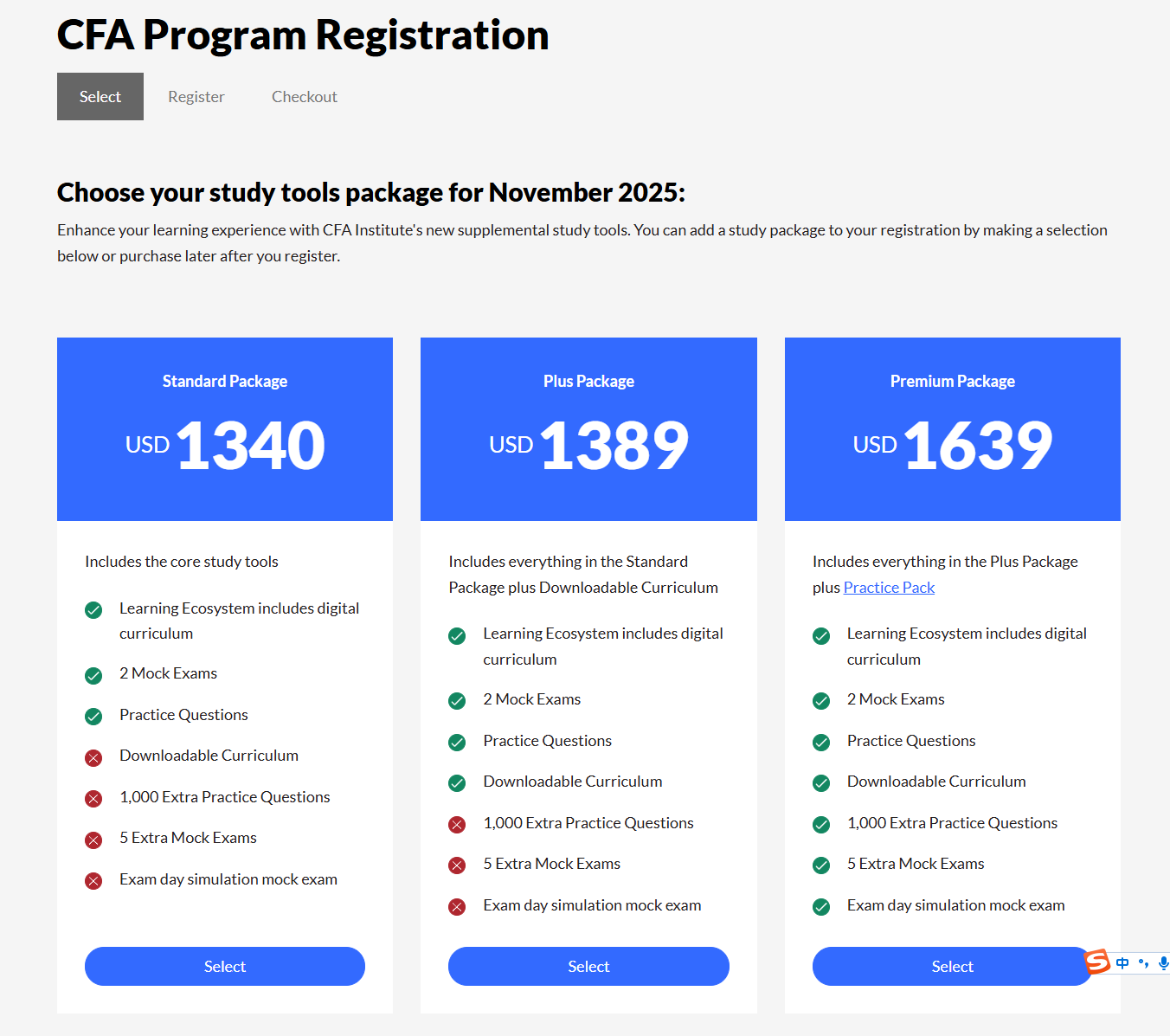 CFA報名12