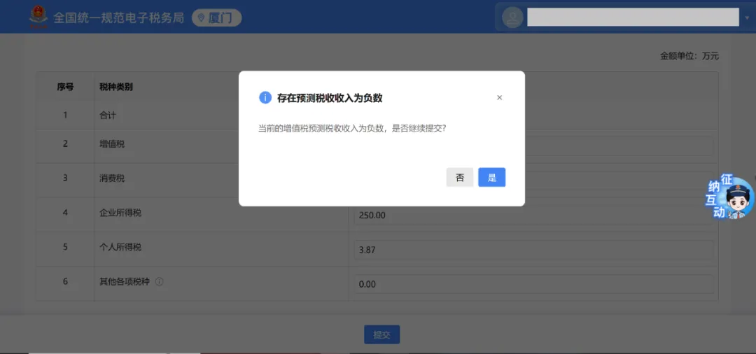 電子稅務(wù)局丨稅收預(yù)測(cè)填寫指南