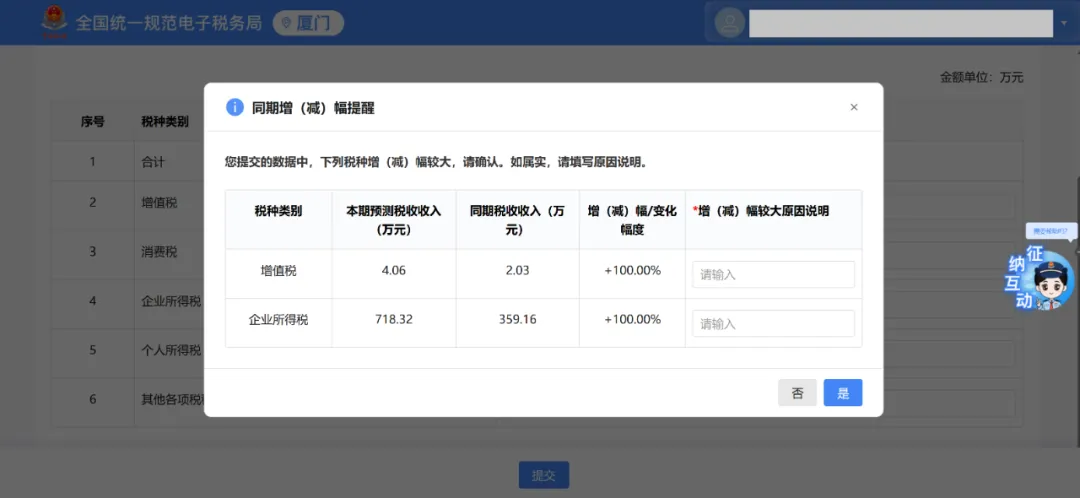 電子稅務(wù)局丨稅收預(yù)測(cè)填寫指南