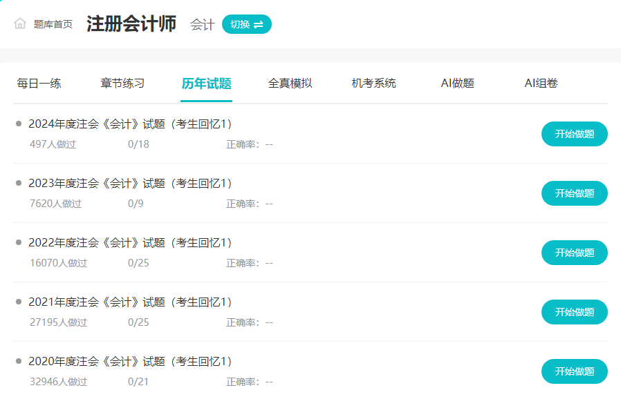 注會歷年試題有什么用？如何巧妙利用？