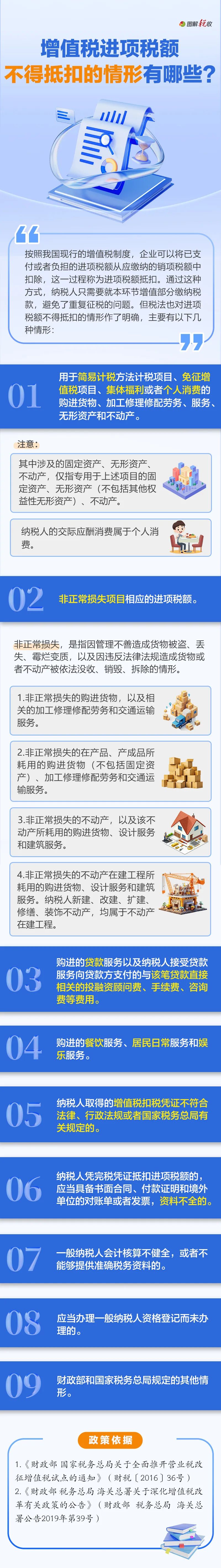 增值稅進(jìn)項稅額不得抵扣的情形