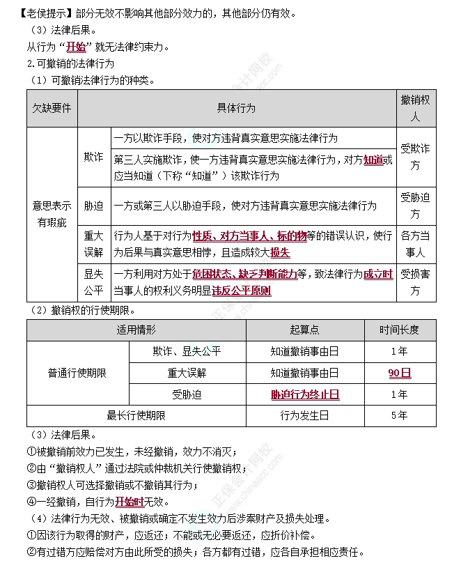 無效與可撤銷法律行為1