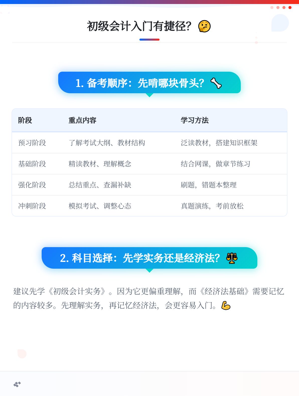 零基礎考生首次備考初級會計，如何快速入門？1